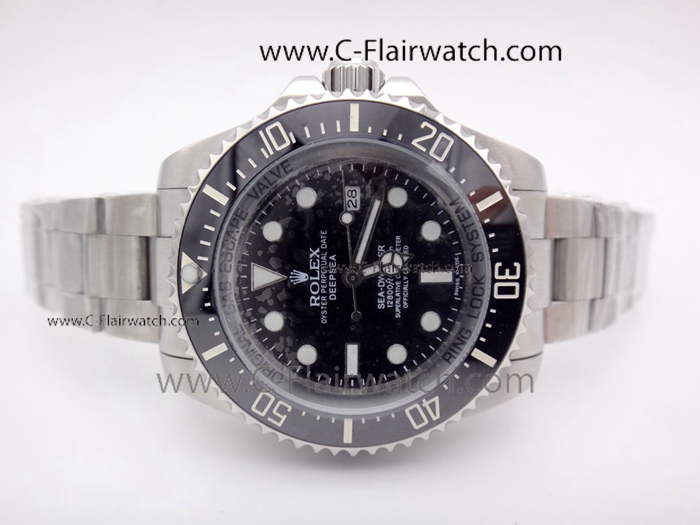 Replica Rolex Deepsea 116660 Black Face Watch / Upgraded Version Replica Rolex Deepsea 116660 Black Face Watch / Upgraded Version